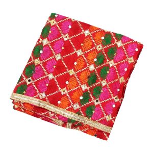 Multicolour Phulkari Dupatta D0964