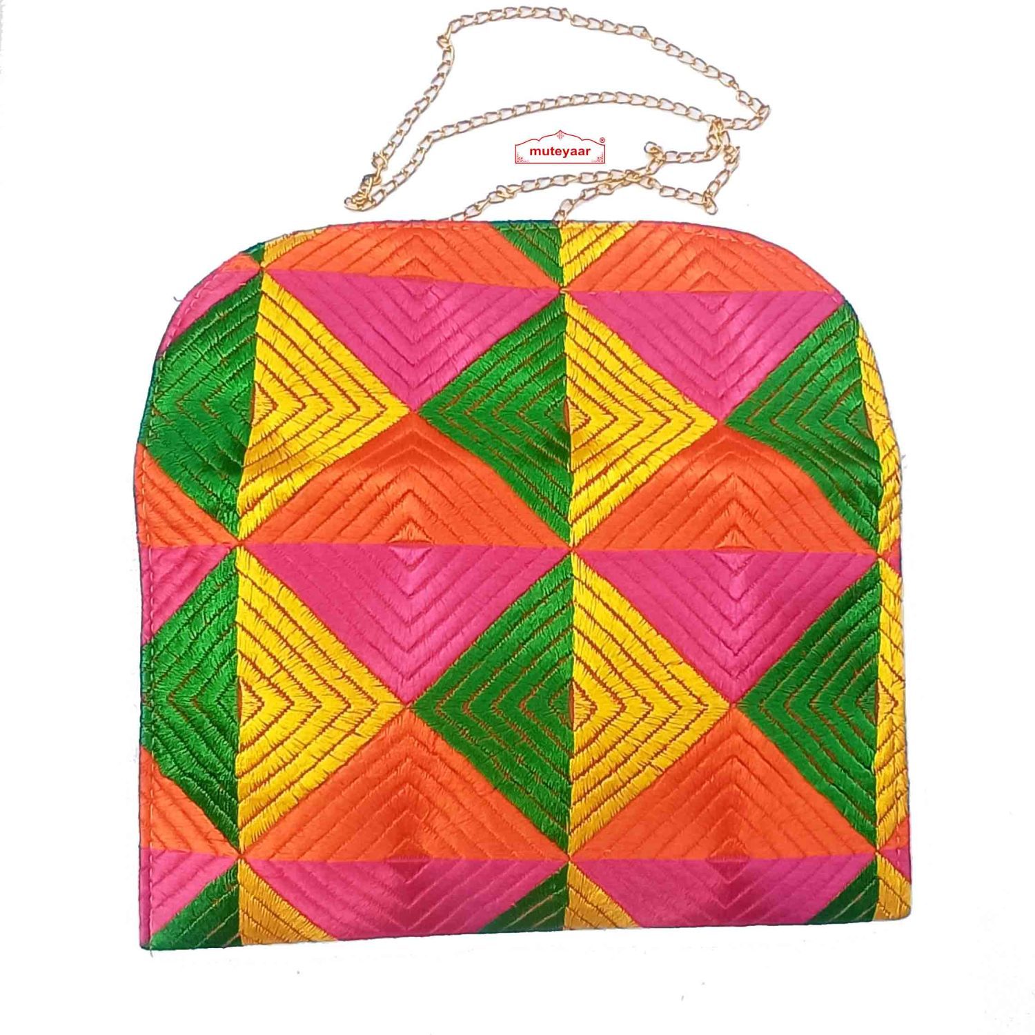 Phulkari Decorated Purse Bag HB126