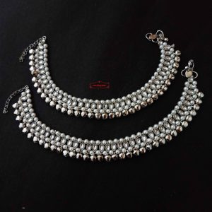 Silver Colour Kundan Ghungroo Jhajhar J0719