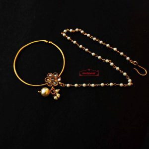 Designer Nath Jadau Nose Pin J0730