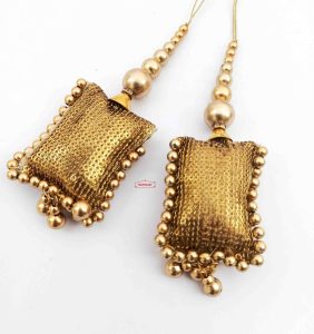 Antique Gold Long Latkan Pair LK105
