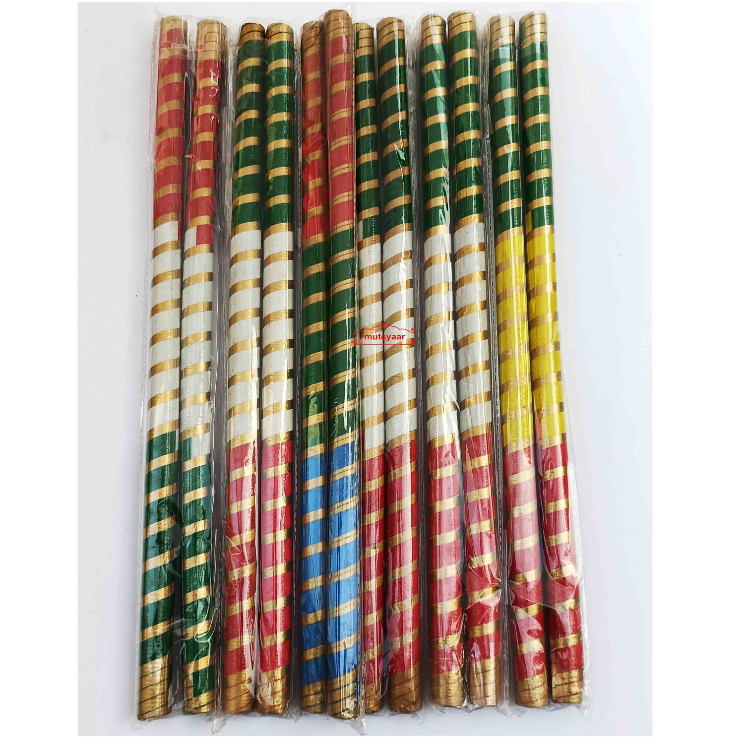 15 inch Dandiya Sticks Set of 12 pcs 1