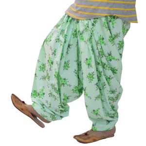 Light Green Printed 3m Patiala Salwar 3MPS13