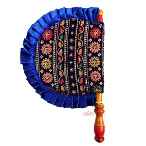Blue Embroidered Punjabi Pakhi T0387