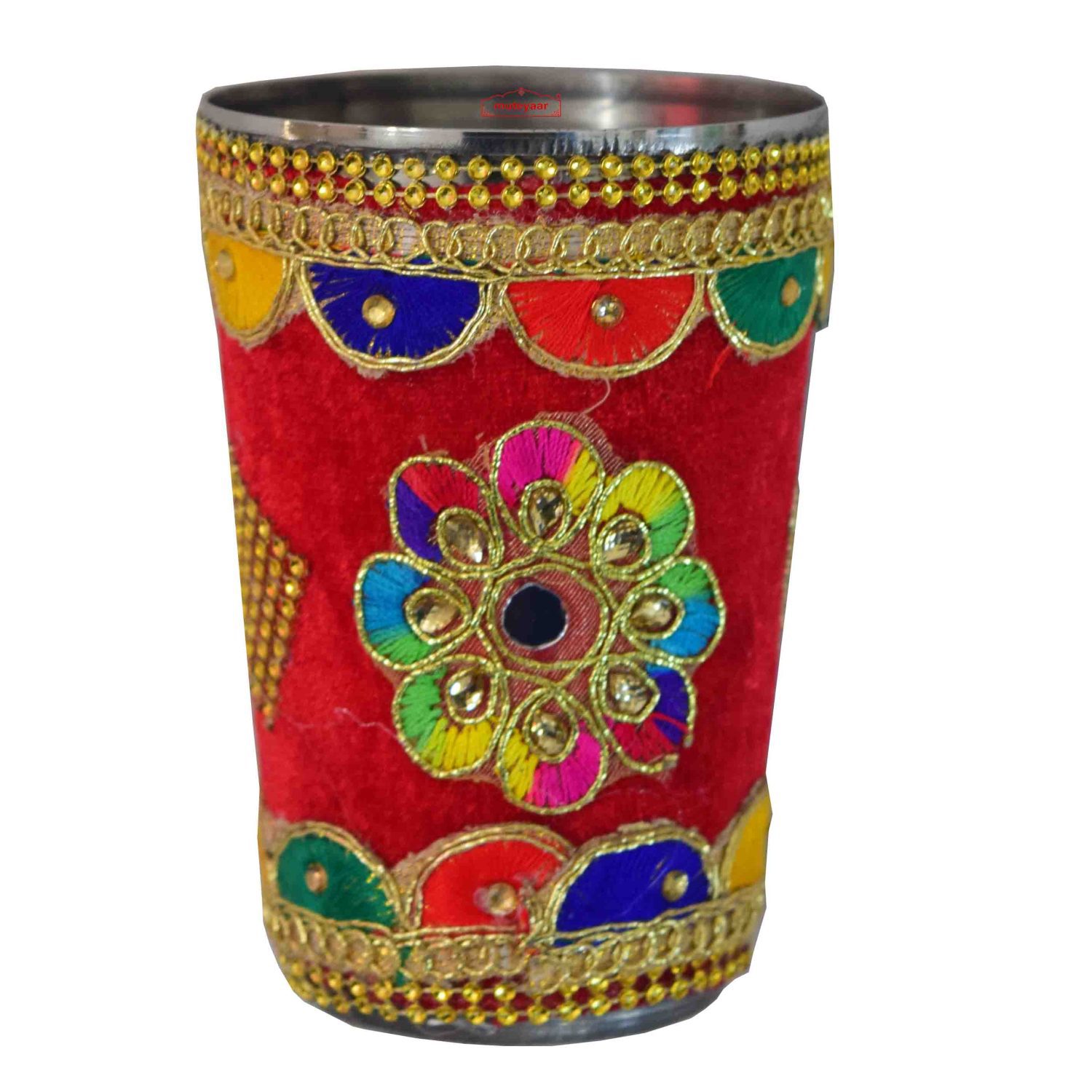 Decorated Glass for Wedding Shagan Ceremony 3 Decorated Glass for Wedding Shagan Ceremony