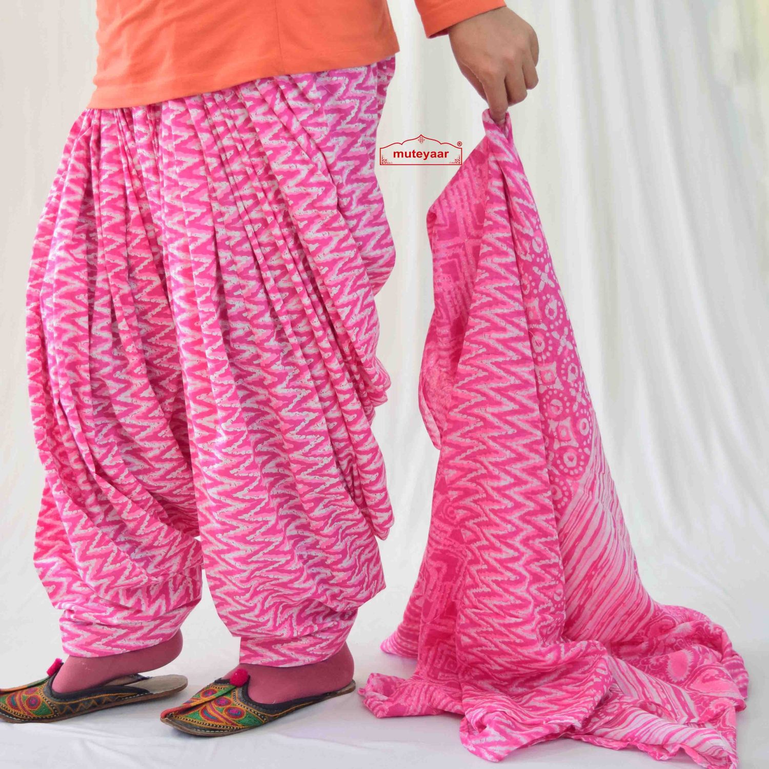 Cotton Printed Patiala Salwar Dupatta PSD326 3 Cotton Printed Patiala Salwar Dupatta PSD326
