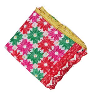 White Phulkari Bagh Dupatta D0974