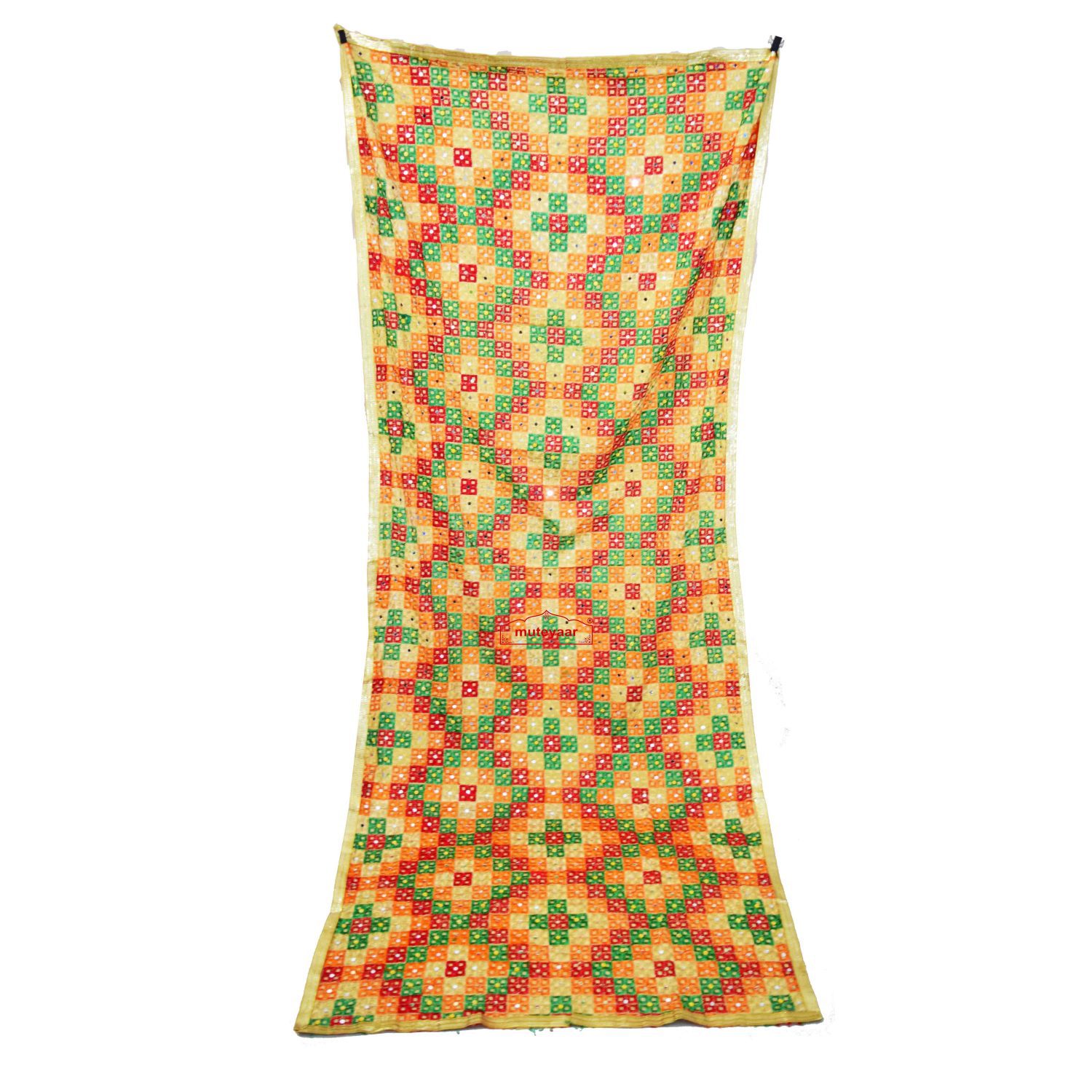 Multicolour Phulkari Bagh Dupatta D0979