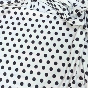 Polka Print Soft Hosiery Fabric HF054