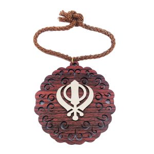 Khanda Placard Car Hanging CA006