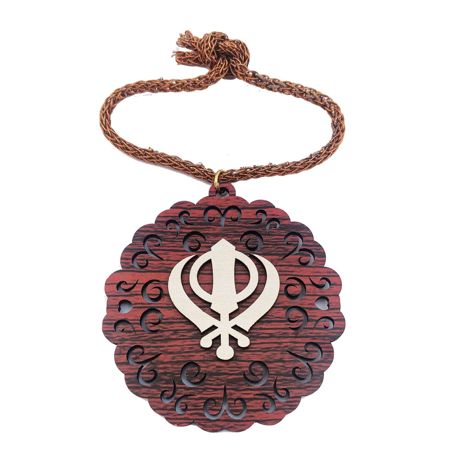 Khanda Placard Car Hanging CA006 3 Khanda Placard Car Hanging CA006