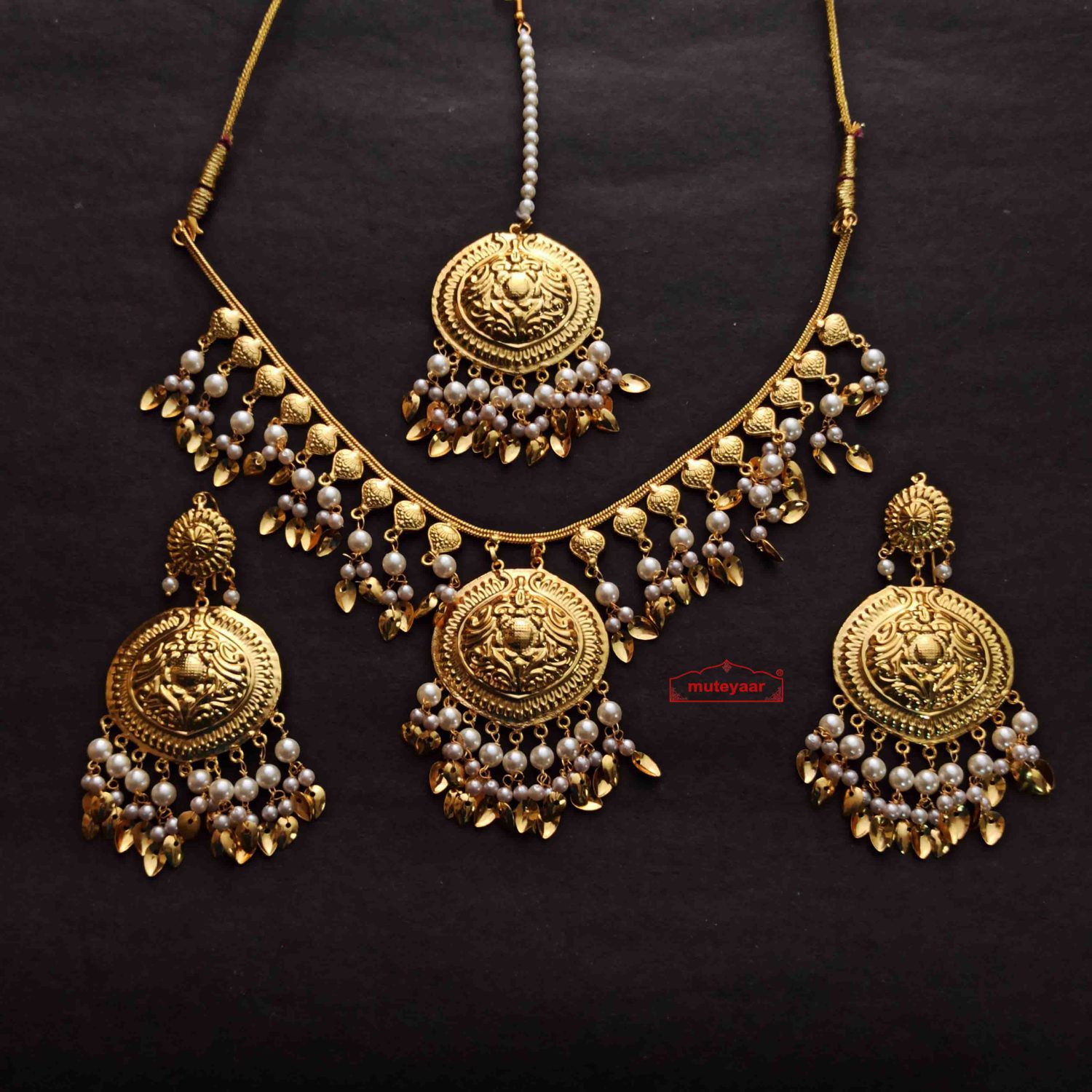 Punjabi Traditonal Imitation Jewelry Set J0762