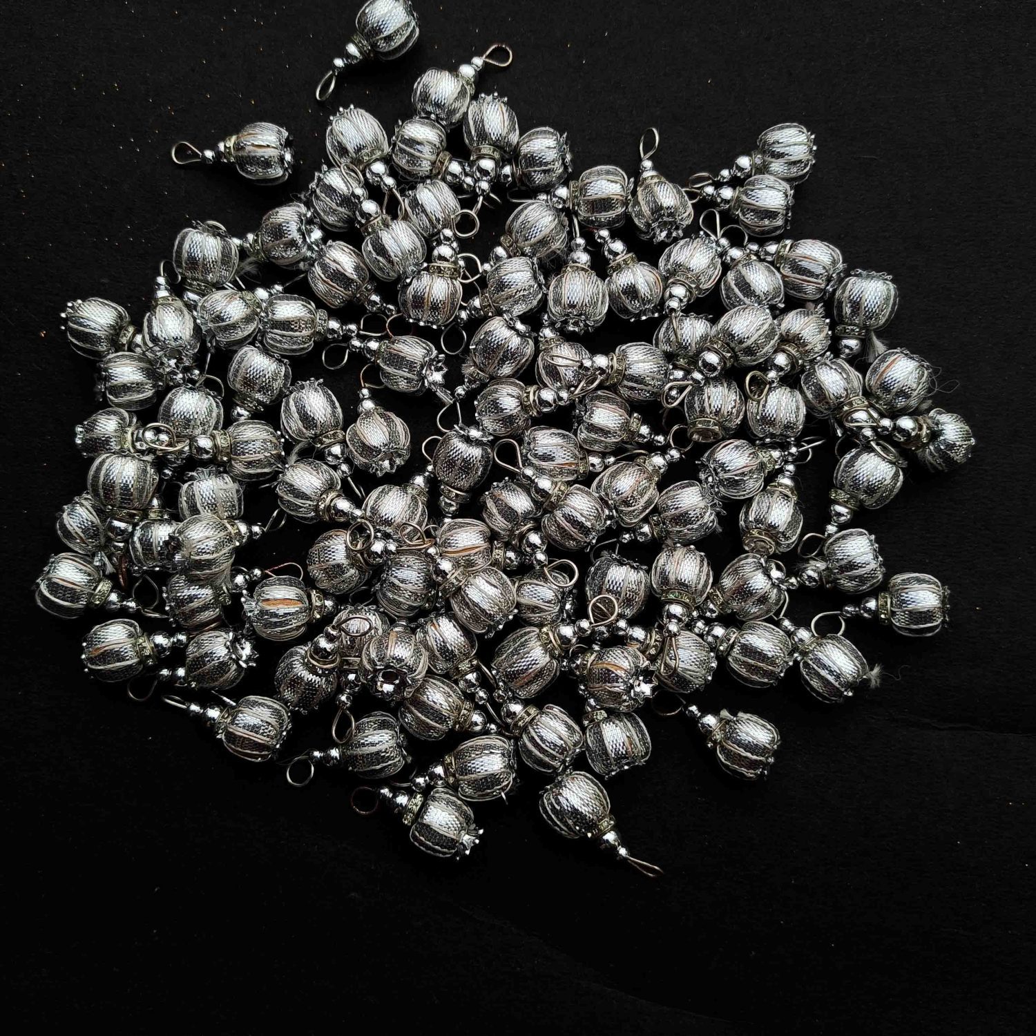 Gota Patti Latkan Dangle LK081 - Pack of 100 pcs 5 LK081 SILVER