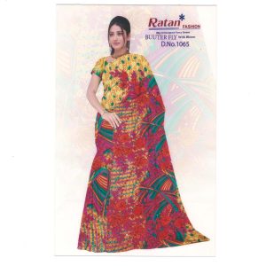 Faux Georgette Printed Saree 17B001