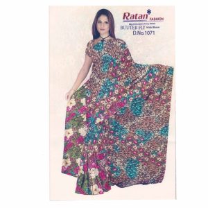 Faux Georgette Printed Saree 4B007
