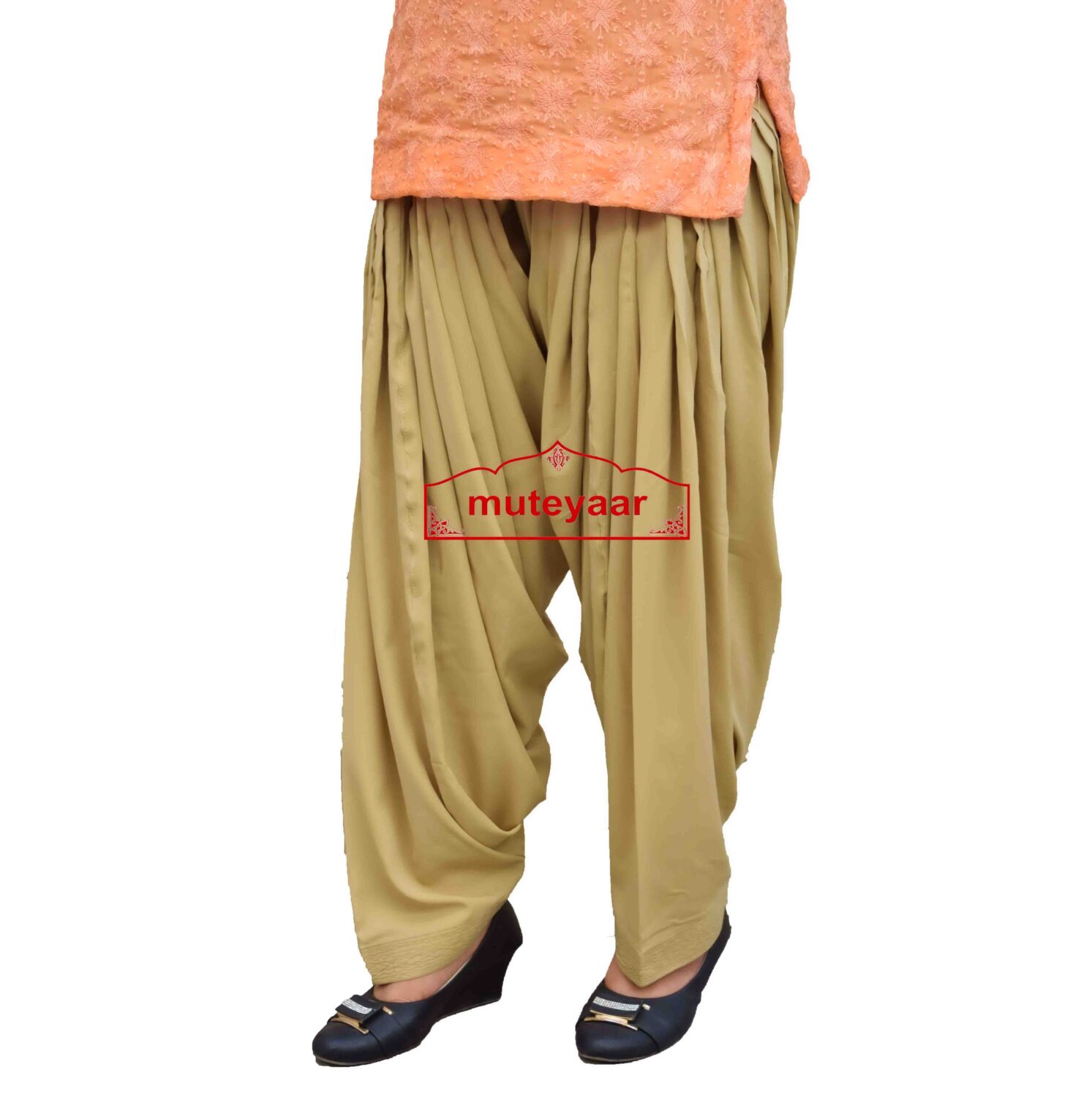 Semi Patiala Salwar made of Crepe Fabric 9 Semi Patiala Salwar made of Crepe Fabric