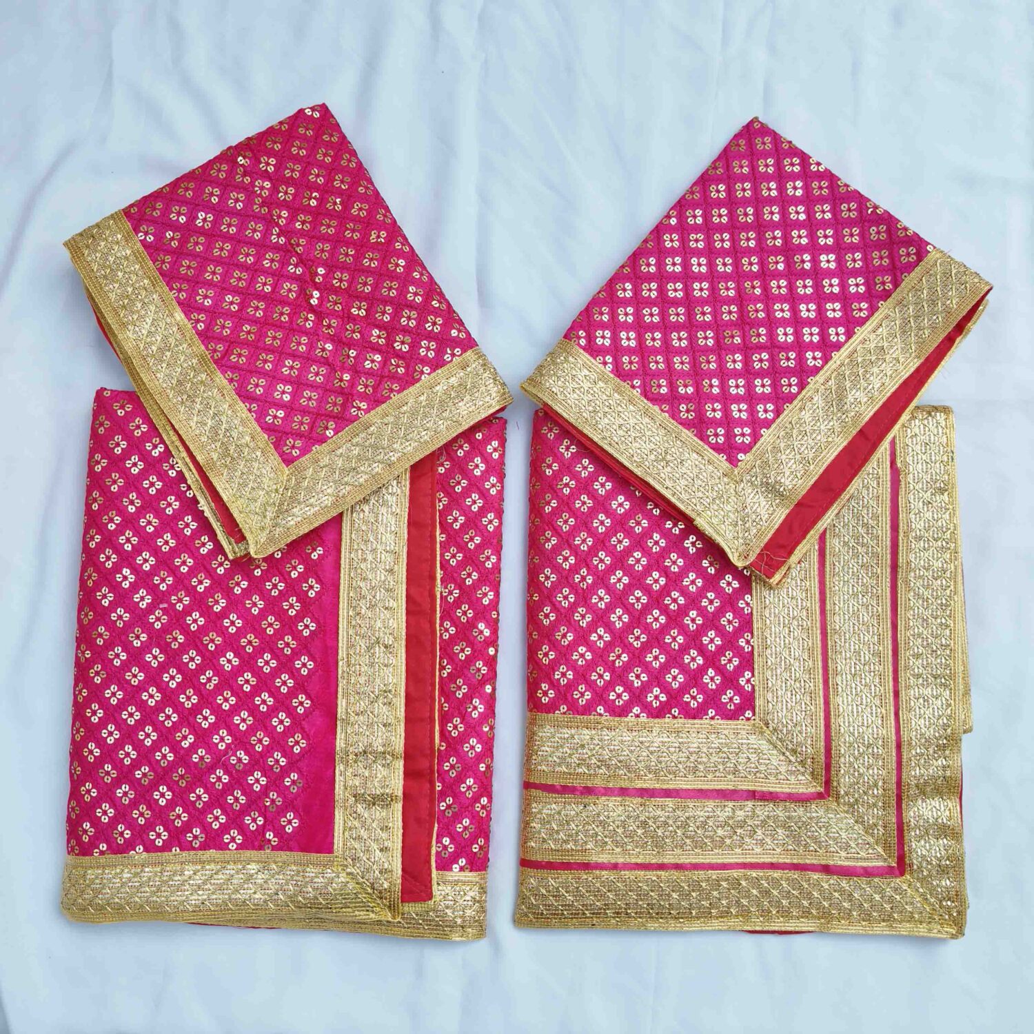 Hot Pink Sequins Work Rumala Sahib RL046 3 Hot Pink Sequins Work Rumala Sahib RL046