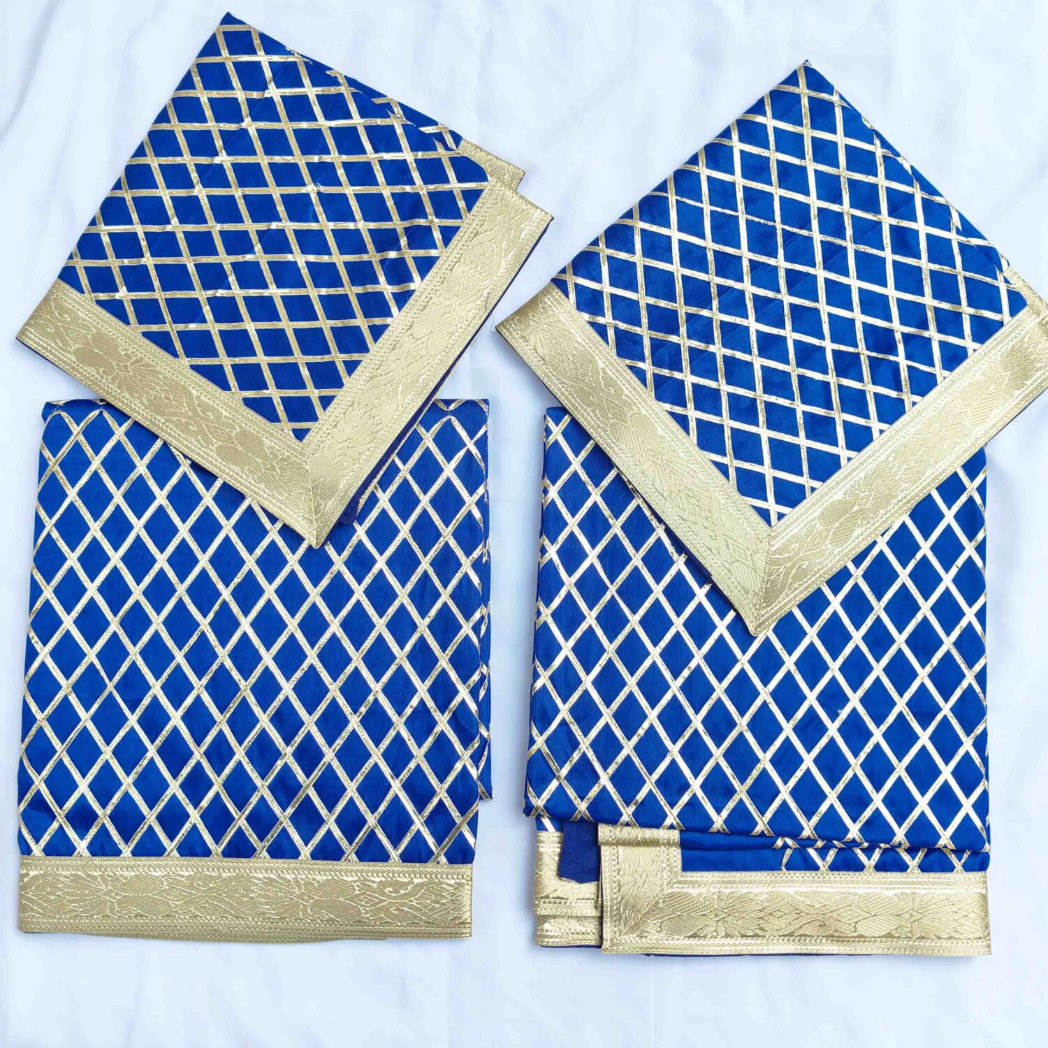 Blue Gotapatti Work Rumala Sahib RL049 3 Blue Gotapatti Work Rumala Sahib RL049