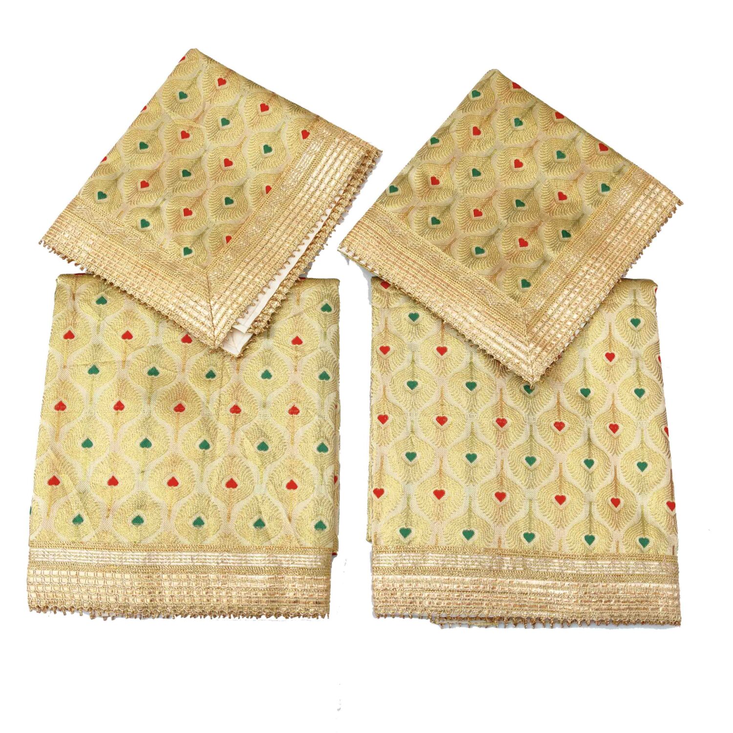 Golden Rumala Sahib with Gota Border RL056 3 Golden Rumala Sahib with Gota Border – RL056