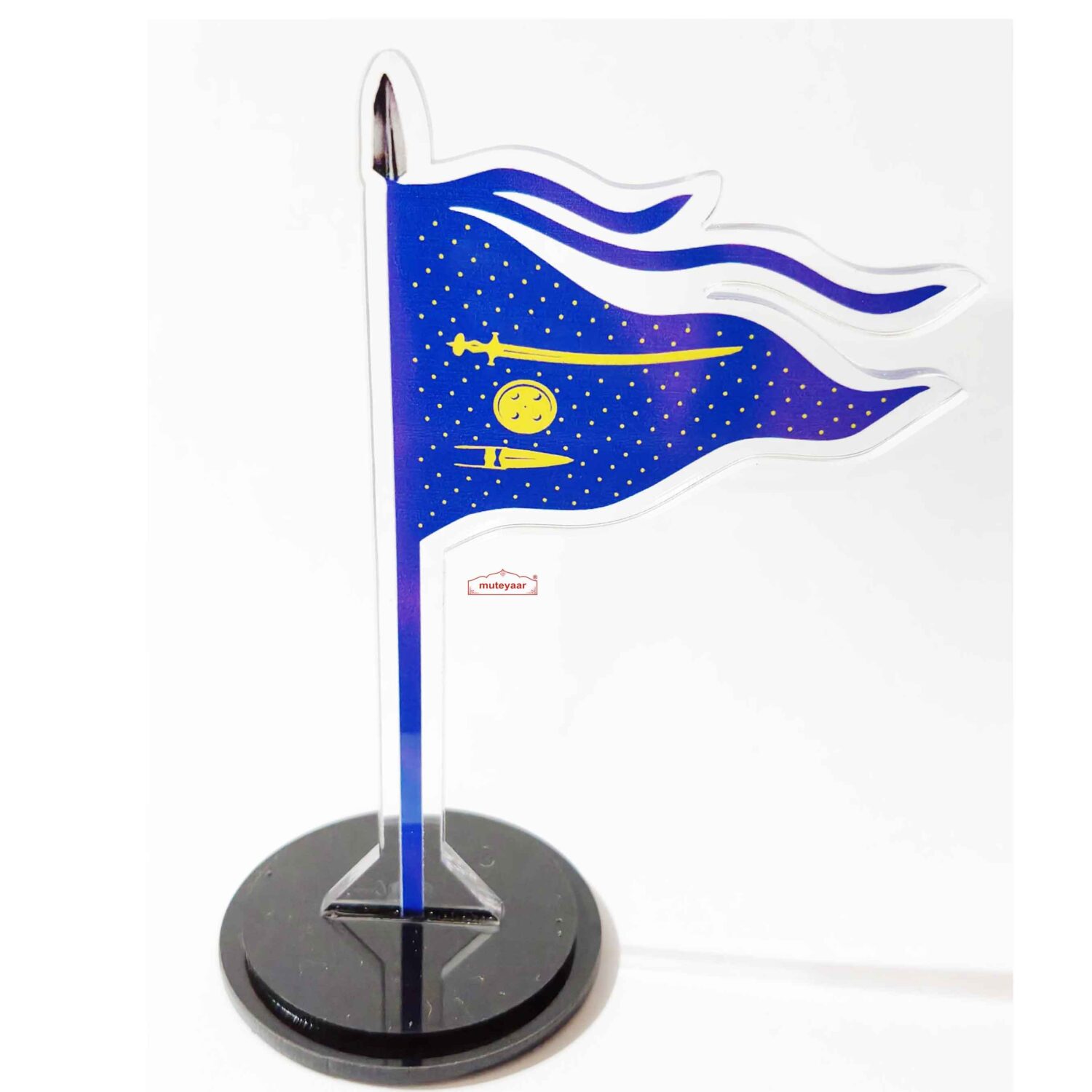 Nishan Sahib Decorative Memento CA0011 3 Blue Nishan Sahib Decorative Memento (5 Inch)