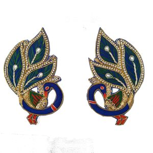 Peacock Pair Motif Embroidered Patch MT001