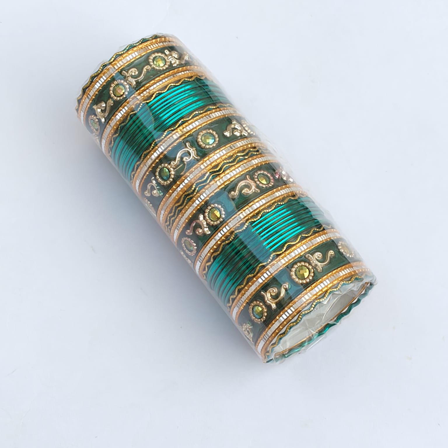Green Bangles Set BN185 2 Green Bangles Set BN185