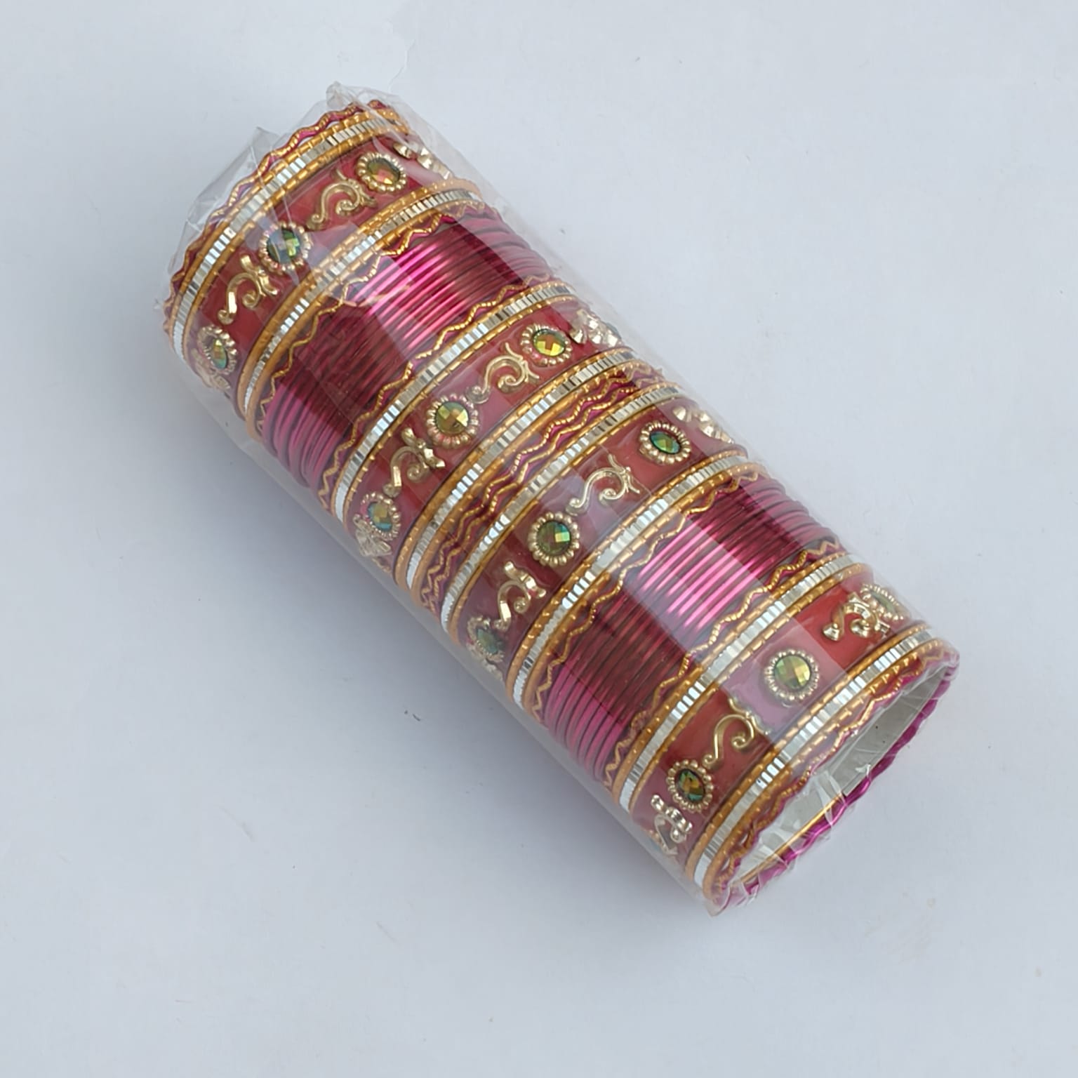 Magenta Bangles Set BN186 3 Magenta Bangles Set BN186