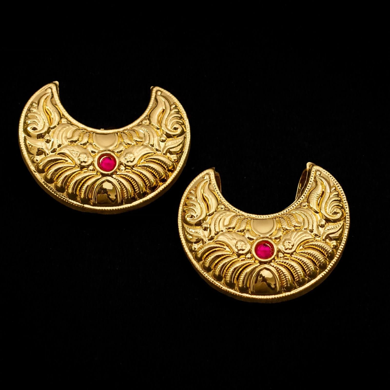 Golden Chand Hair Clips Pair J0791 3 Golden Chand Hair Clips Pair J0791