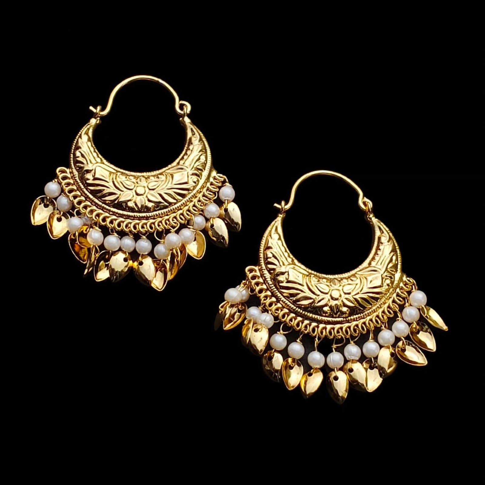 Punjabi Chand Bali Earrings J0800