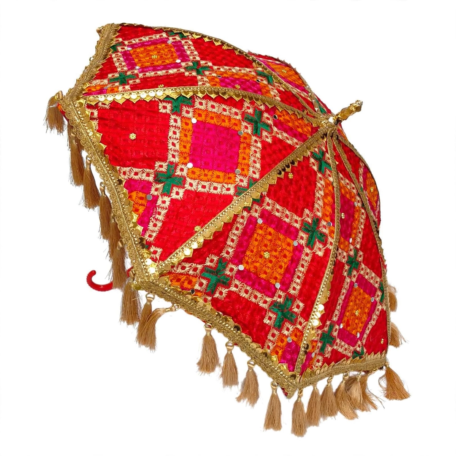 Decorative Phulkari Umbrella UMB27