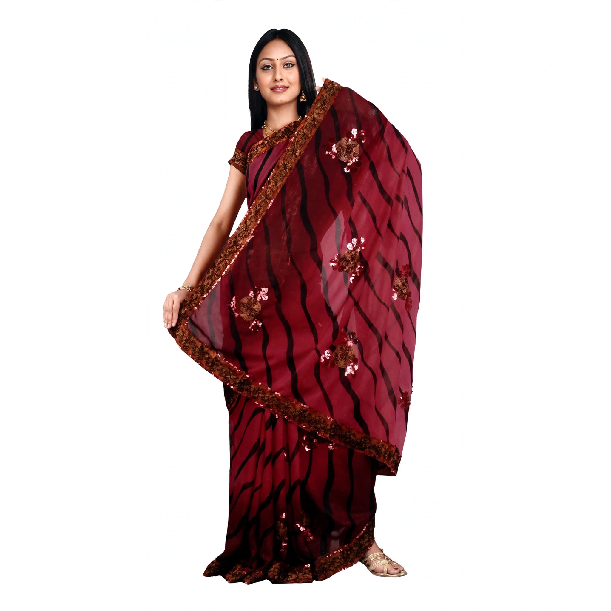 Embroidered Party Wear Saree DN1021 3 Embroidered Party Wear Saree DN1021