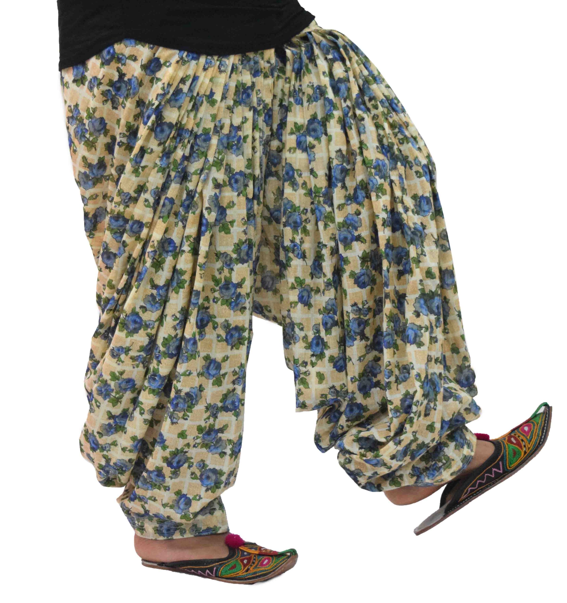 Floral Print Cotton Patiala Salwar PPS279 2 Floral Print Cotton Patiala Salwar PPS279