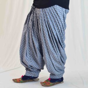 Cotton Grey Print Patiala Salwar PPS333