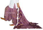 Purple Printed Cotton Patiala Dupatta Set PSD149