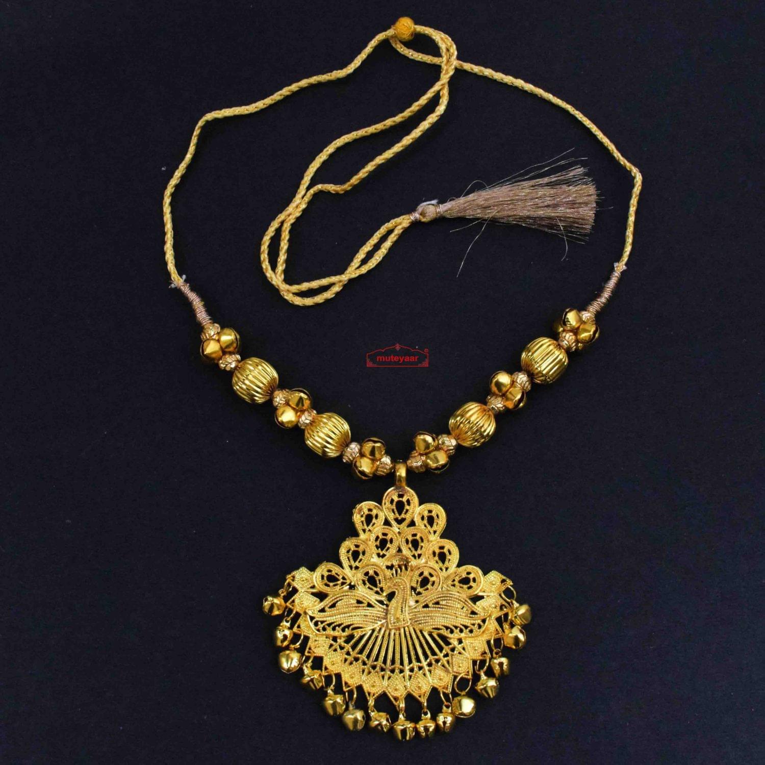 Peacock Necklace Punjabi Kentha J0647 3 Peacock Necklace Punjabi Kentha J0647